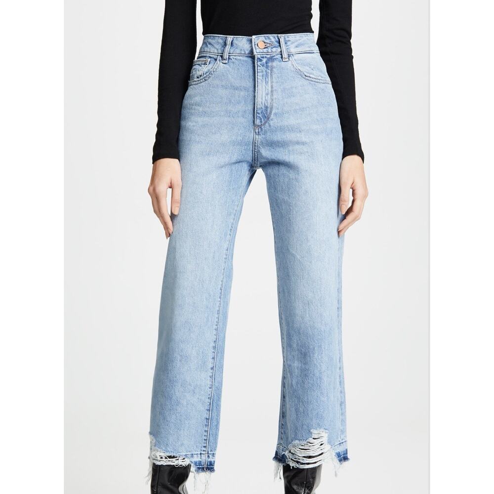 DL 1961 Women's Jeans Hepburn High Rise Wide Leg Size 28 NWT